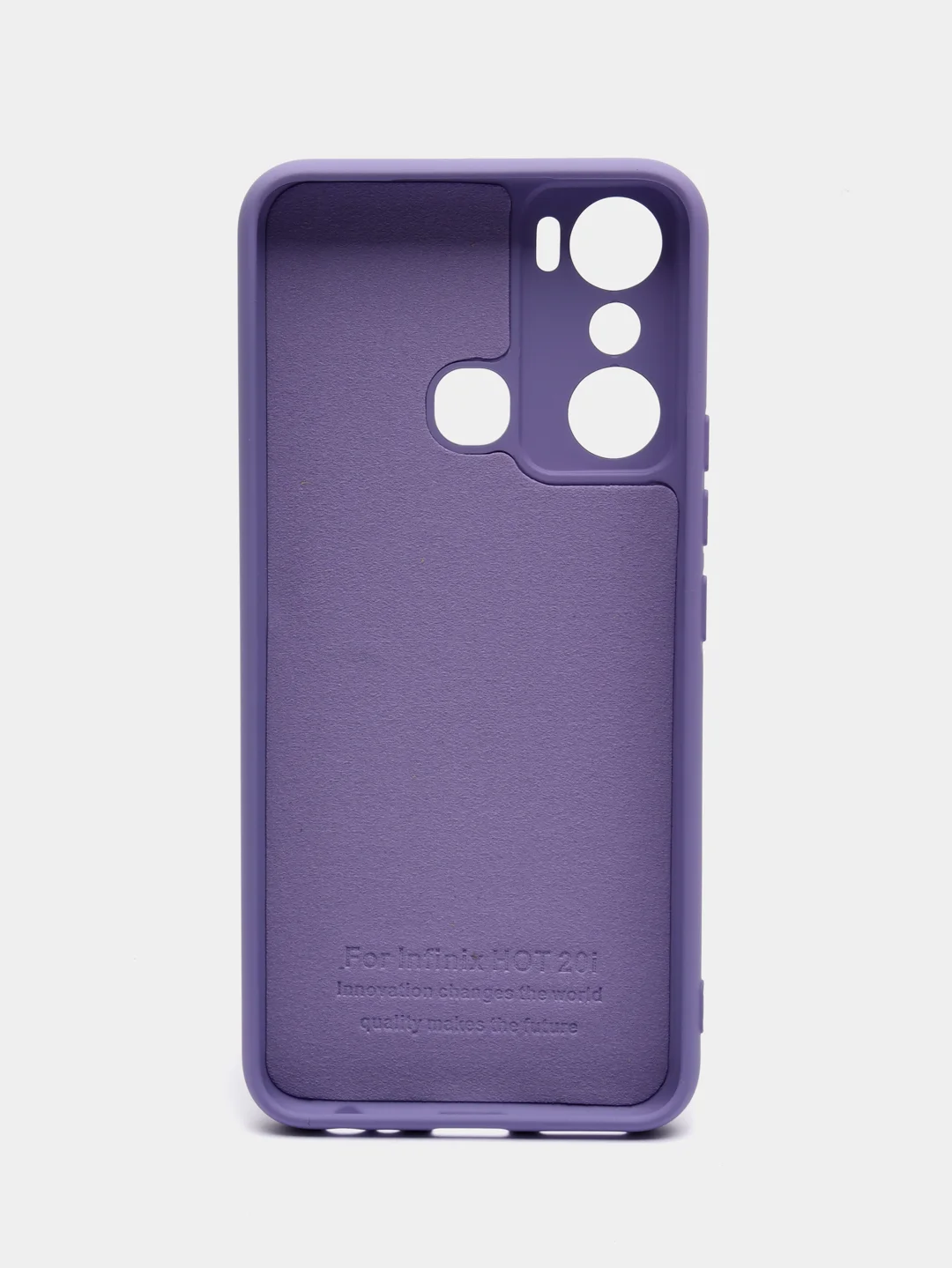 Лавандовый чехол силиконовый для Infinix Hot 20i / Инфиникс Хот 20Ай Silicone Cover