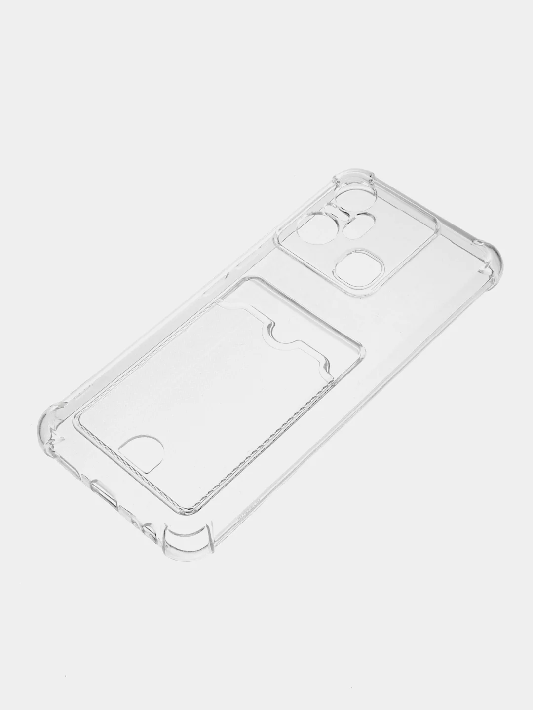 Марсала чехол для Infinix Smart 6 Plus (Инфиникс Смарт 6 Плюс) прозрачный, с карманом для карты