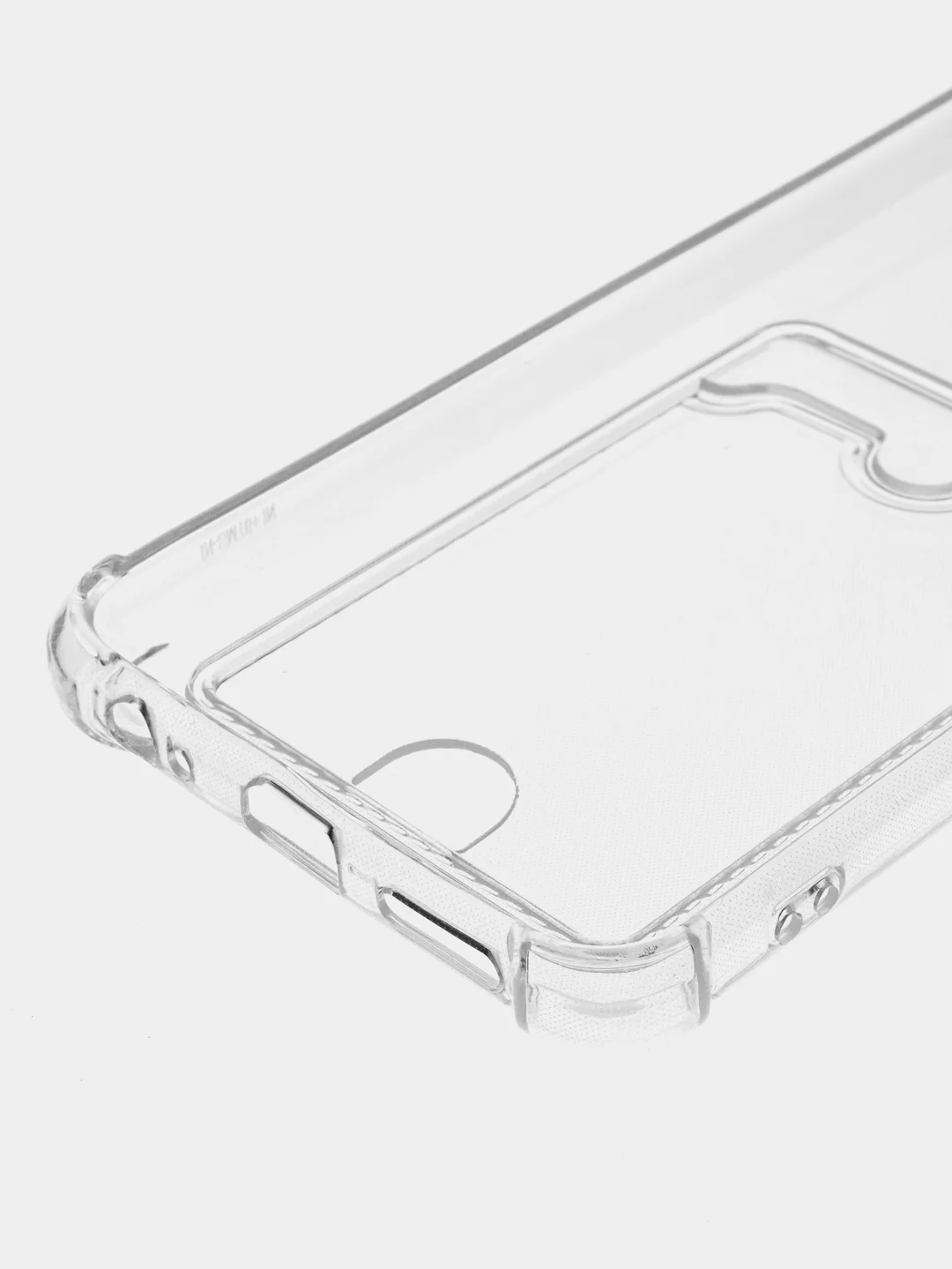 Марсала чехол для Infinix Smart 6 Plus (Инфиникс Смарт 6 Плюс) прозрачный, с карманом для карты