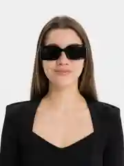 Черный женские прямоугольные солнцезащитные очки