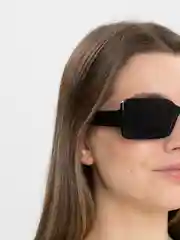 Черный женские прямоугольные солнцезащитные очки