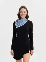 Голубой косынка-бандана