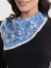 Голубой косынка-бандана