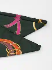 Зеленый женский платок из шелка, 90 х 90