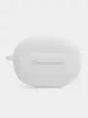 Белый чехол на Honor Choice Earbuds X3 для беспроводных наушников КАРТОФАН силиконовый матовый