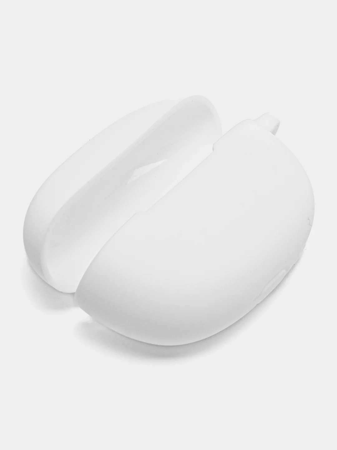Белый чехол на Honor Choice Earbuds X3 для беспроводных наушников КАРТОФАН силиконовый матовый
