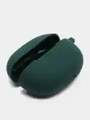 Тёмно-зелёный чехол на Honor Choice Earbuds X3 для беспроводных наушников КАРТОФАН силиконовый матовый