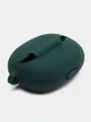 Тёмно-зелёный чехол на Honor Choice Earbuds X3 для беспроводных наушников КАРТОФАН силиконовый матовый
