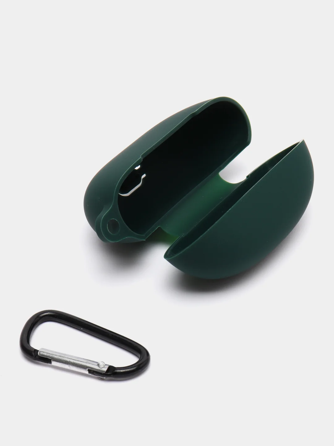 Тёмно-зелёный чехол на Honor Choice Earbuds X3 для беспроводных наушников КАРТОФАН силиконовый матовый