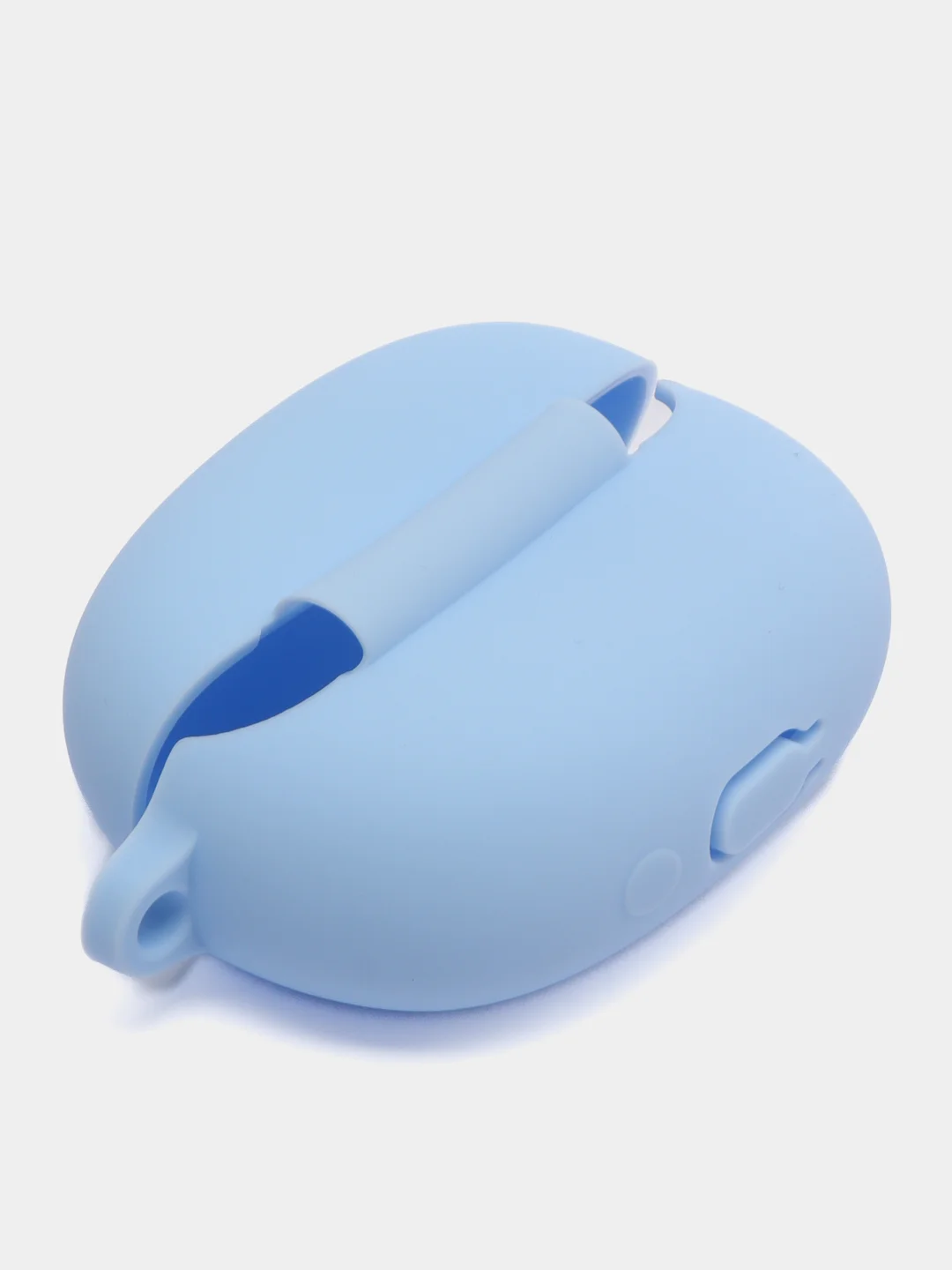 Небесно-голубой чехол на Honor Choice Earbuds X3 для беспроводных наушников КАРТОФАН силиконовый матовый