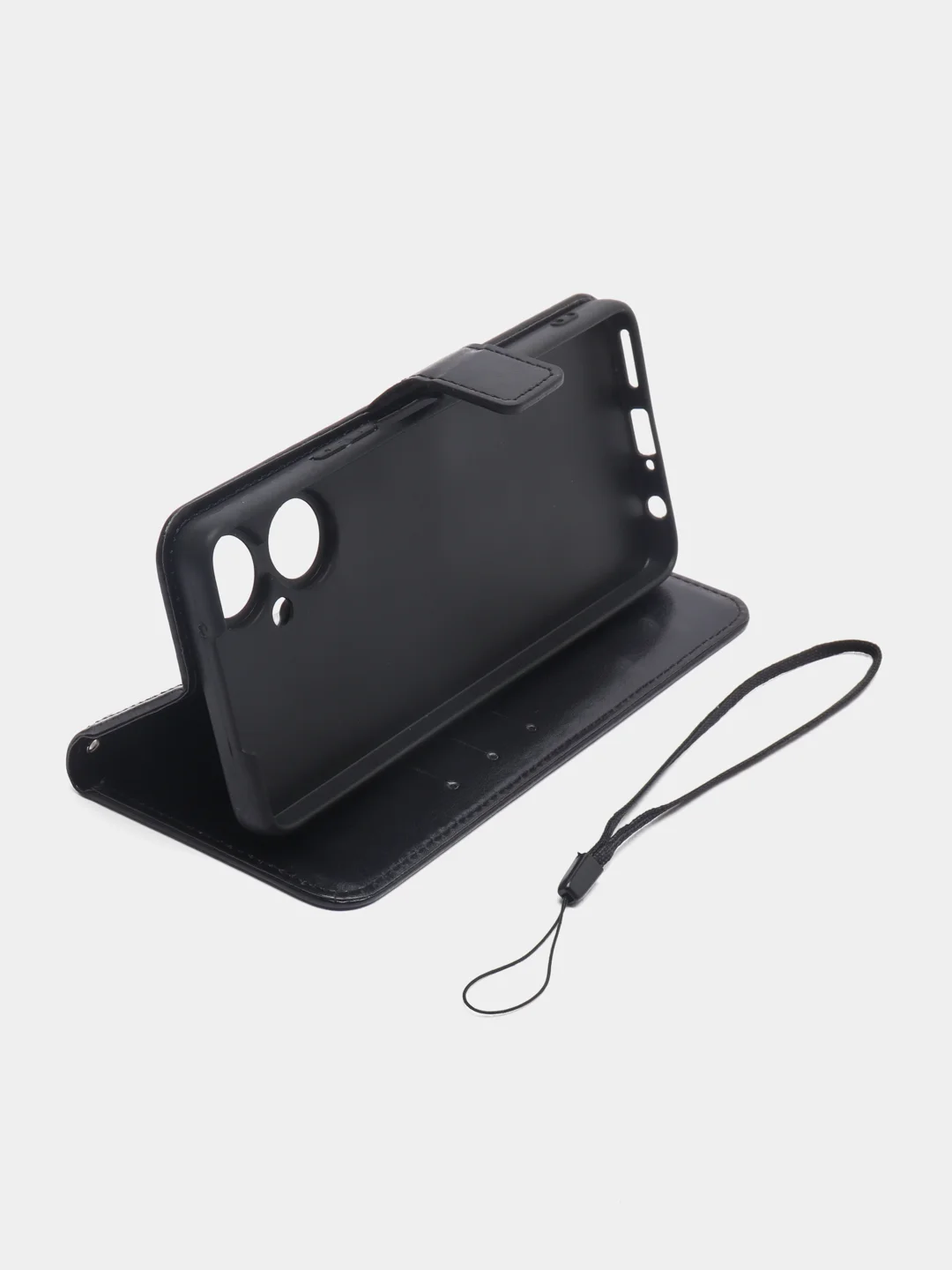 Черный чехол-книжка с магнитной застежкой для Tecno Camon 19 / 19 Pro (Техно Камон 19 / 19 Про)