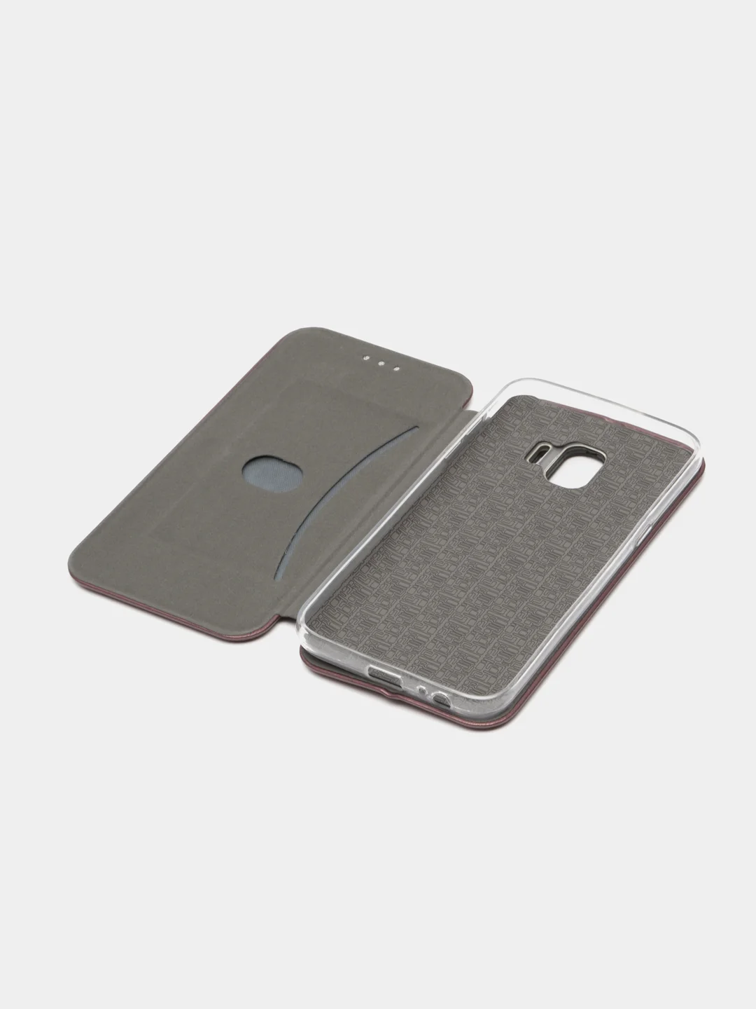 Пурпурный чехол-книжка на Samsung Galaxy J2 Core, Самсунг Галакси Джи2 Кор