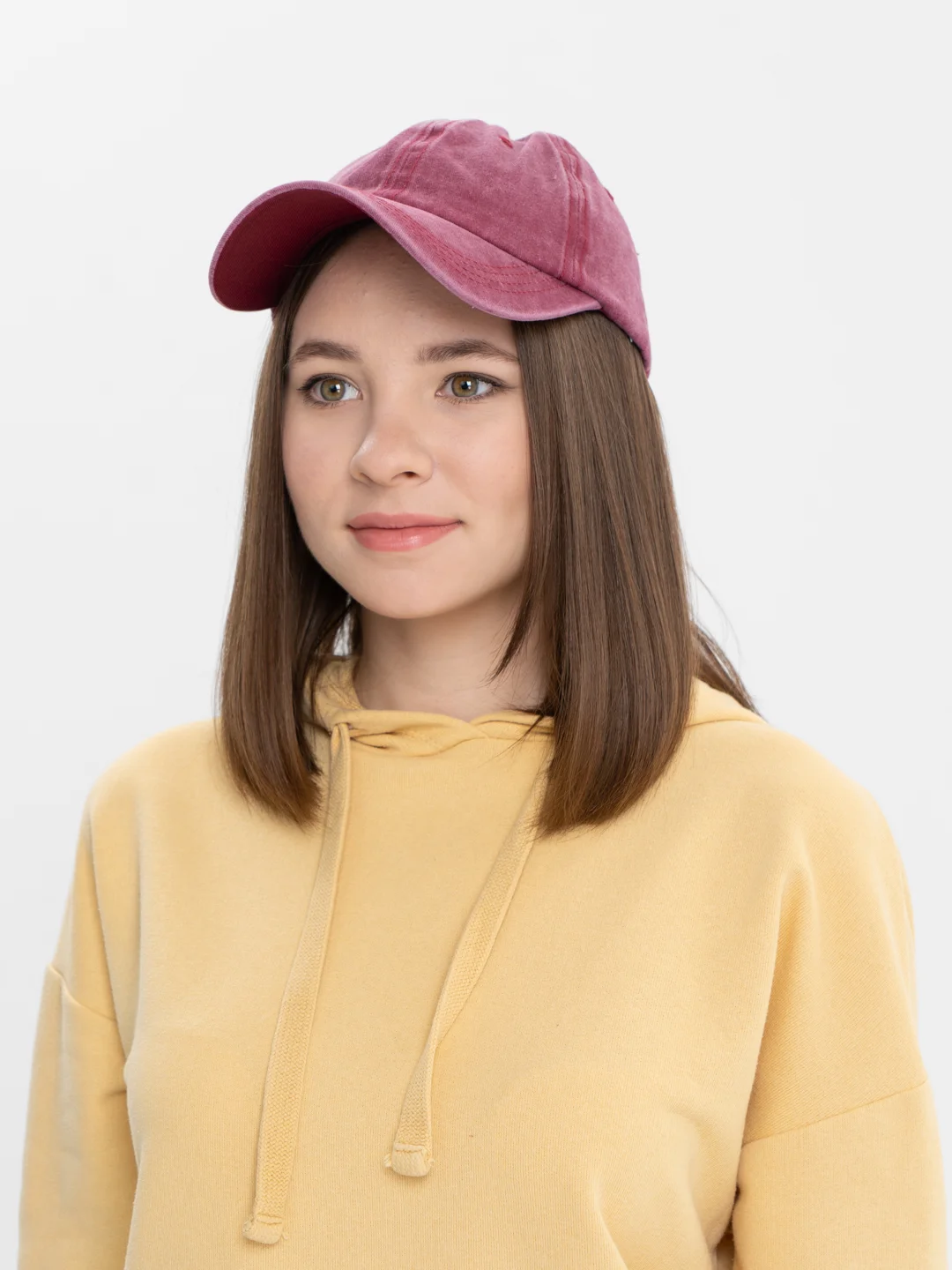 Бордовый джинсовая кепка, бейсболка, унисекс