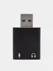 USB звуковая карта 7.1 из алюминиевого сплава