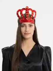Красный карнавальная корона "Король"