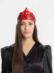 Красный карнавальная корона "Королева", реквизит для выступления