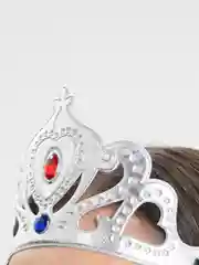 Серебряный карнавальная корона "Королева", реквизит для выступления