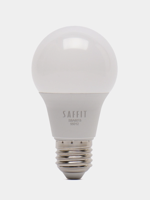 Лампа светодиодная, 15W 230V E27 6400K A60, SBA6015