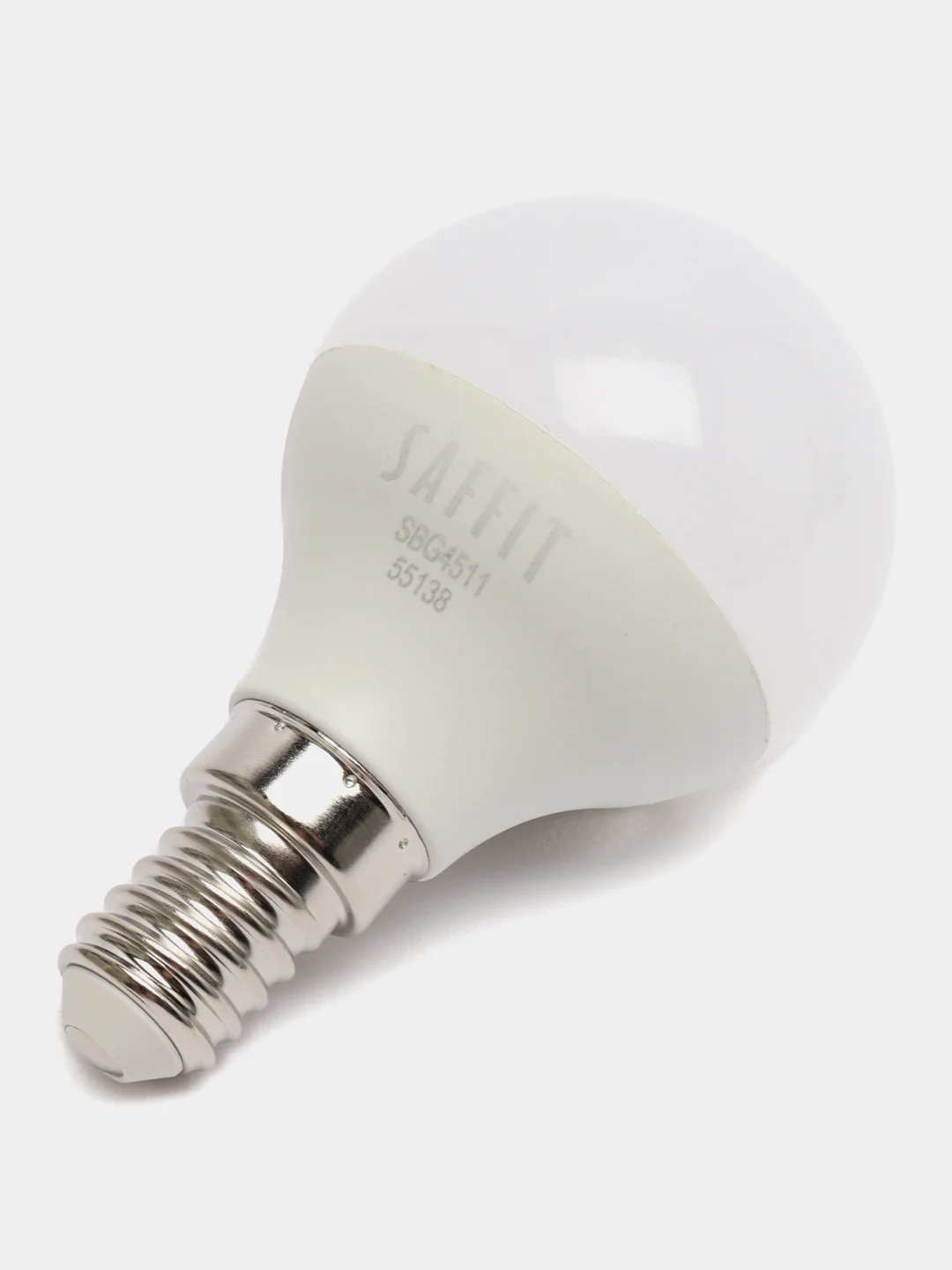 Лампа светодиодная, 11W 230V E14 4000K G45, SBG4511, 55138