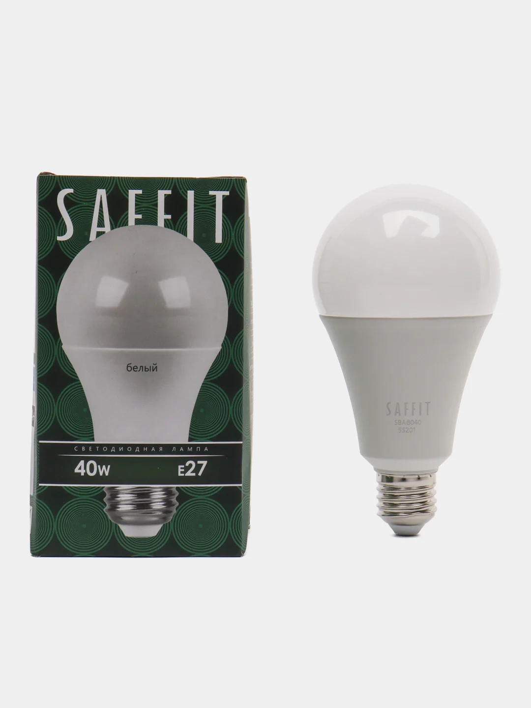 Лампа светодиодная, 40W 230V E27 4000K A80, SBA8040