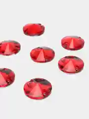 Красный стеклянные пришивные стразы Pellosa Риволи