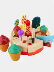 Торт на липучках, с аксессуарами и подсветкой