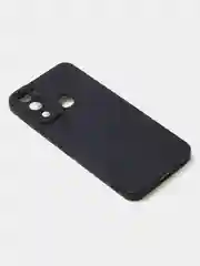 Черный чехол для Infinix Hot 12i матовый, с дополнительной защитой камеры