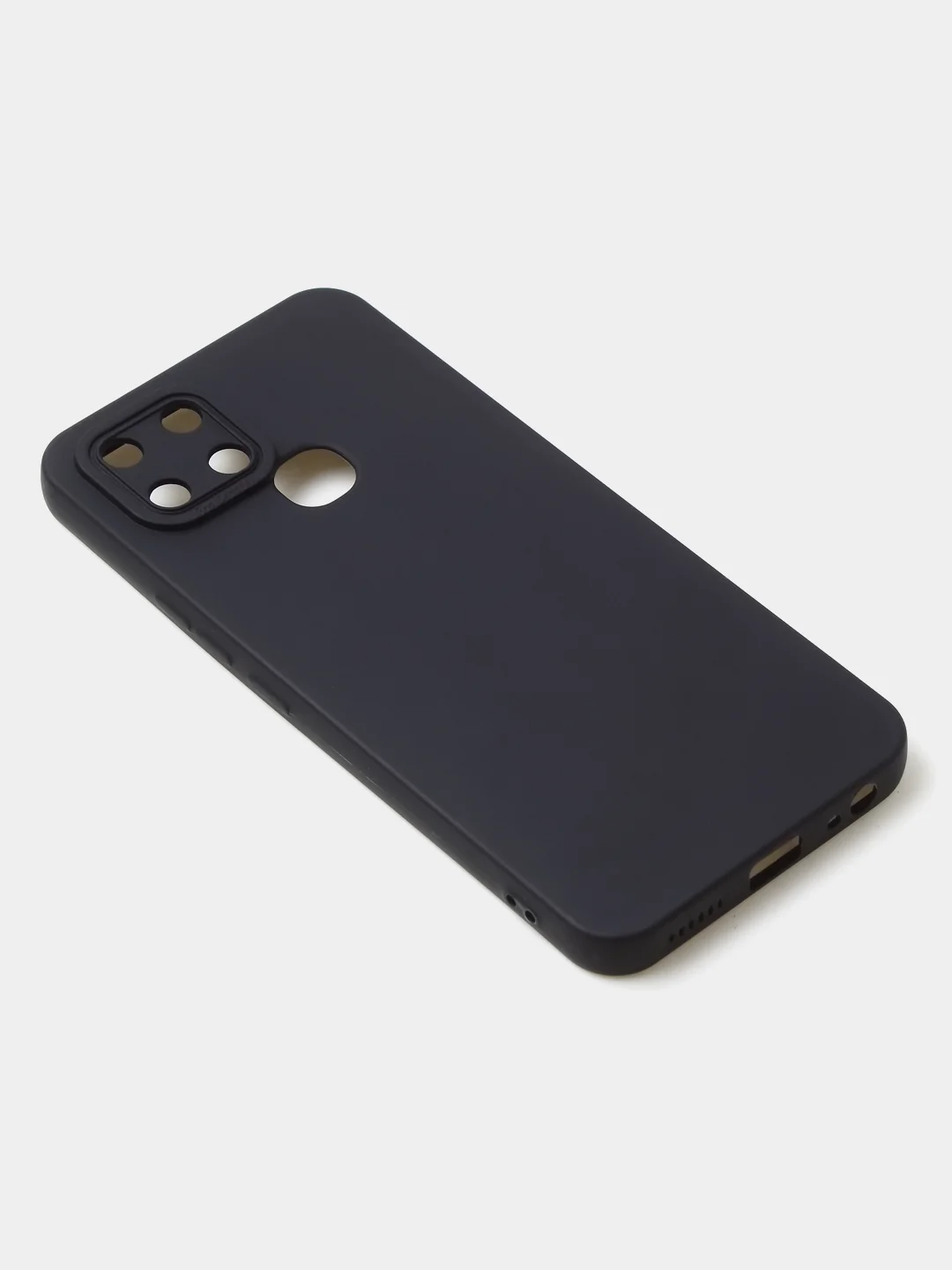 Черный чехол для Infinix Smart 6, матовый, с дополнительной защитой камеры