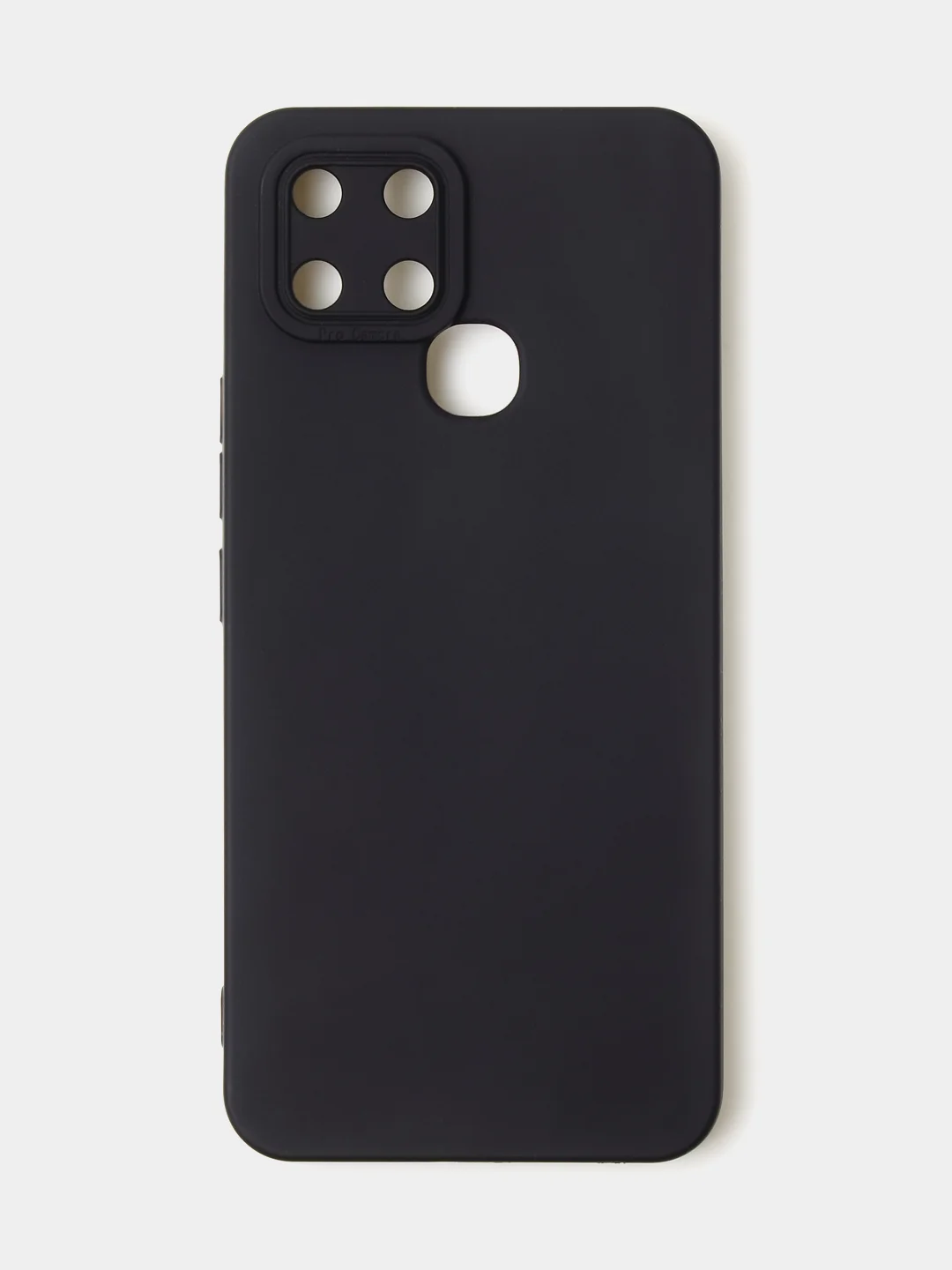 Черный чехол для Infinix Smart 6, матовый, с дополнительной защитой камеры