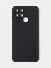 Черный чехол для Infinix Smart 6, матовый, с дополнительной защитой камеры
