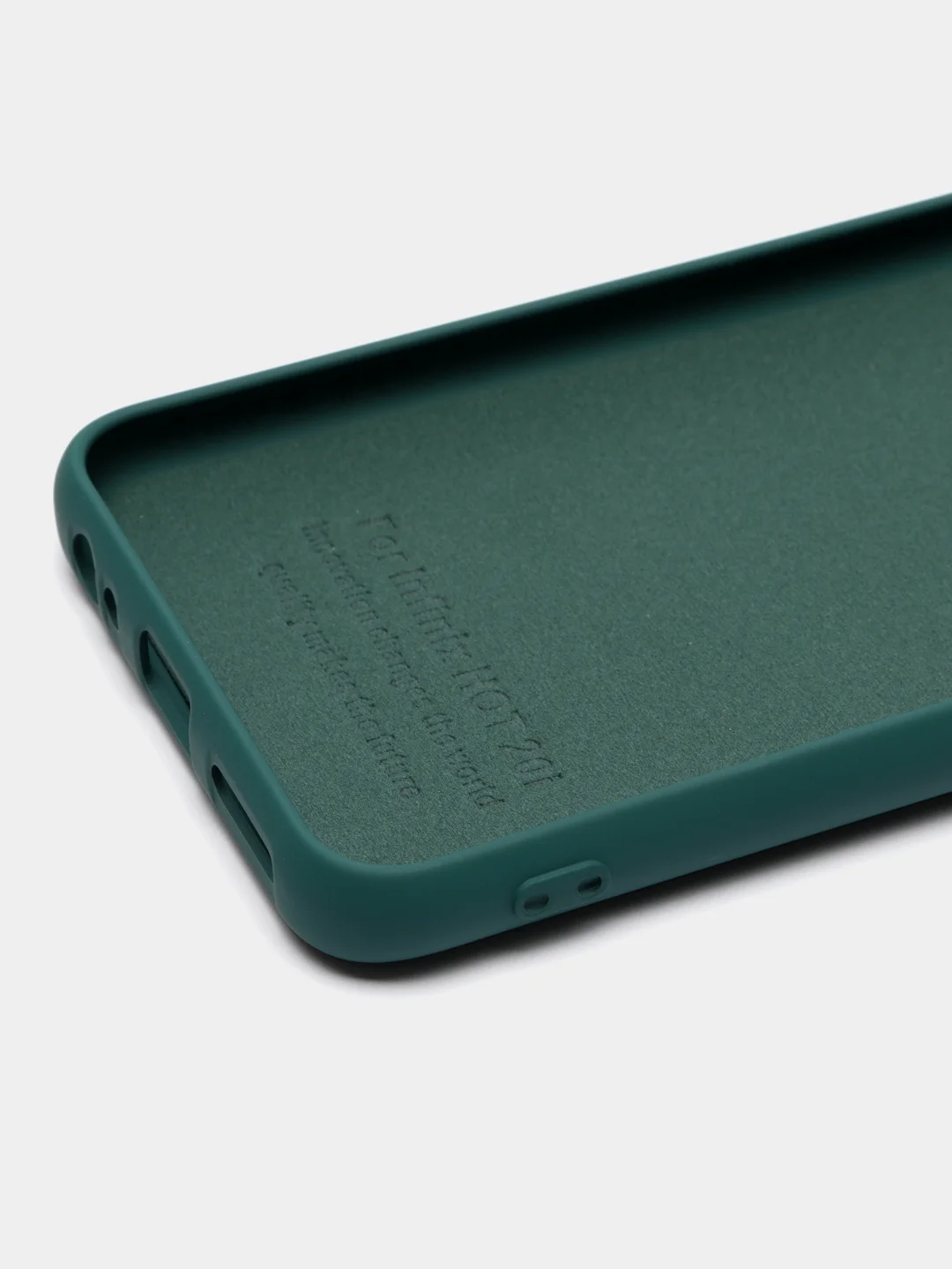 Зеленый чехол силиконовый для Infinix Hot 20i / Инфиникс Хот 20Ай Silicone Cover