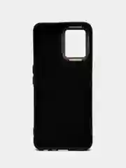 Оранжевый чехол Realme C35 / Реалми С35 плотный, с рисунком и мягким подкладом