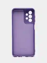 Аметистовый чехол для Samsung Galaxy A23, силиконовый, закрытый низ, бархат внутри Silicone Cover