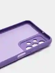 Аметистовый чехол для Samsung Galaxy A23, силиконовый, закрытый низ, бархат внутри Silicone Cover