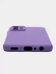 Аметистовый чехол для Samsung Galaxy A23, силиконовый, закрытый низ, бархат внутри Silicone Cover