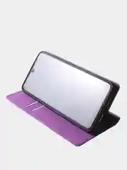 Фиолетовый чехол-книжка для Tecno Camon 19 / Tecno Camon 19 Pro из нубука Super Creative