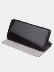 Серый чехол-книжка для Tecno Camon 19 / Tecno Camon 19 Pro из нубука Super Creative