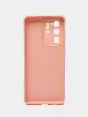 Пудровый чехол для Samsung Galaxy S20, S20 Plus, S20 Ultra (c20), силиконовый, c защитой камеры