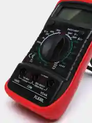 Красный цифровой мультиметр (тестер) XL830L с функцией прозвонки и подсветкой экрана