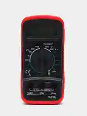 Красный цифровой мультиметр (тестер) XL830L с функцией прозвонки и подсветкой экрана