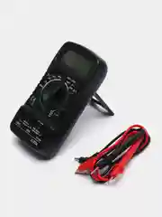 Черный цифровой мультиметр (тестер) XL830L с функцией прозвонки и подсветкой экрана