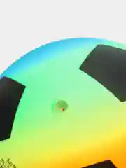Детский резиновый мячик Футбол для игр, 23 см