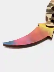 Вишнёвый нож деревянный "керамбит двойной" / игрушечное оружие кс го
