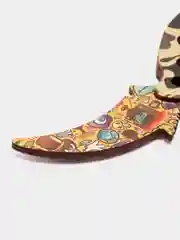Оливковый нож деревянный "керамбит двойной" / игрушечное оружие кс го