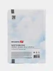 Блокнот-Скетчбук для рисования эскизов, белая бумага 120г/м 145х203мм Львёнок, 114585