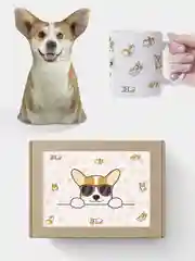 Подарочный набор Корги (кружка+подушка)