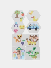Аквамозаика мозайка для творчества развивающая игрушка для детей, 1500 бусин, Юнландия