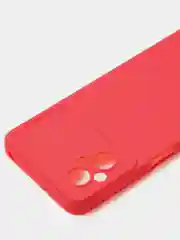 Красный чехол для Poco M4 (5G) / Poco M5 (4G) матовый, с дополнительной защитой камеры