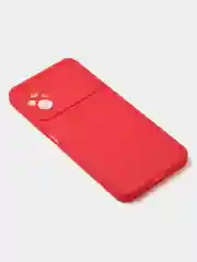 Красный чехол для Poco M4 (5G) / Poco M5 (4G) матовый, с дополнительной защитой камеры