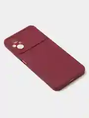 Бордовый чехол для Poco M4 (5G) / Poco M5 (4G) матовый, с дополнительной защитой камеры